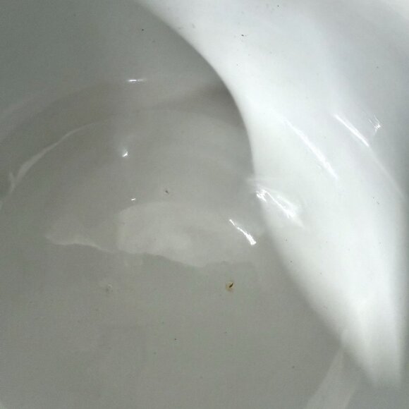 Antique J & G Meakin Ironstone Chamber Pot White Embossed Floral England 1800s - Picture 6 of 12